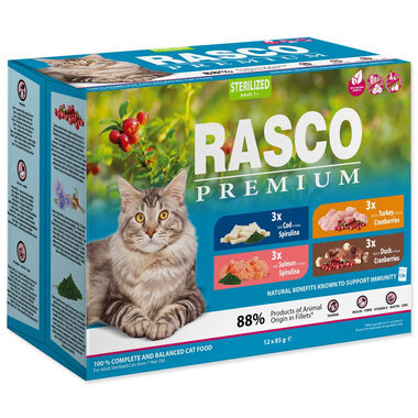 Rasco Premium Sterilisierter Beutel Multipack 12x 85g