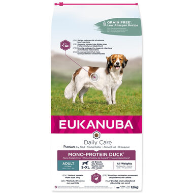 Eukanuba Daily Care Adult Mono Protein Duck 12kg / Granulat für Hunde 