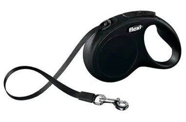 Flexi Classic S Riemen 5 m schwarz / Leine 