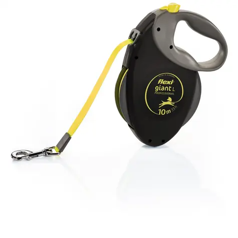 Flexi Giant L Profi-Klebeband 10 m schwarz-gelb / Leine 