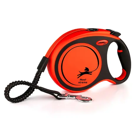 Flexi Xtreme L Klebeband 8 m orange / Leine 
