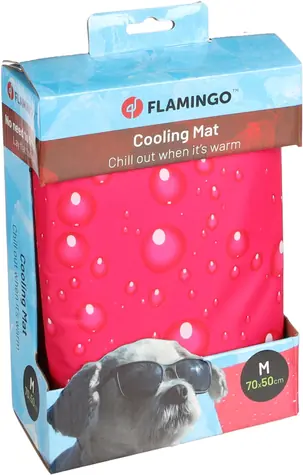 Flamingo Kühlkissen fuchsia M 70x50cm