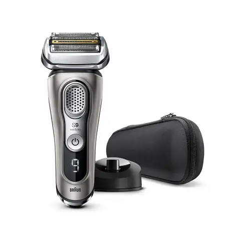 Braun Series 9 9325s silber / Planchet-Rasierer / wasserdicht / LED-Batterieanzeige / 60 Min. Betrieb