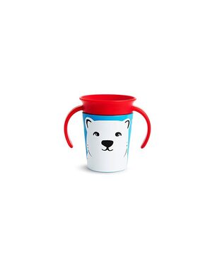 Munchkin - WildLove 360° Juniorbecher mit Henkeln 177 ml - Eisbär / ab 6 Monaten
