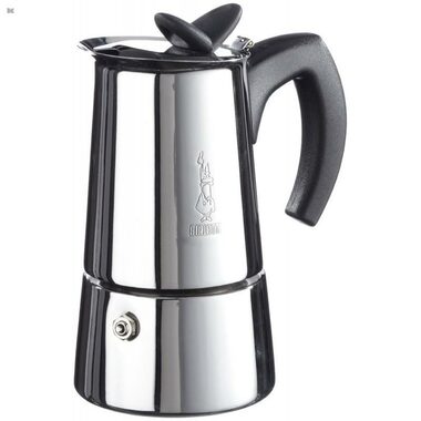 Bialetti Musa Induktions-Mokakanne für 4 Tassen (200 ml), Silber