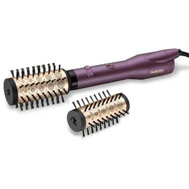 Babyliss AS950E lila / Heißluft-Lockenstab / 650 W / 2 Temperaturen / 2 Aufsätze / Ionisierung