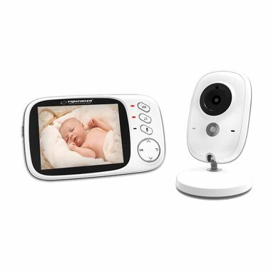 Esperanza EHM002 JACOB elektronisches Babyphone mit Kamera / LCD 3,2" / Unterstützung mehrerer Sprachen / Zwei-Wege-Anruf
