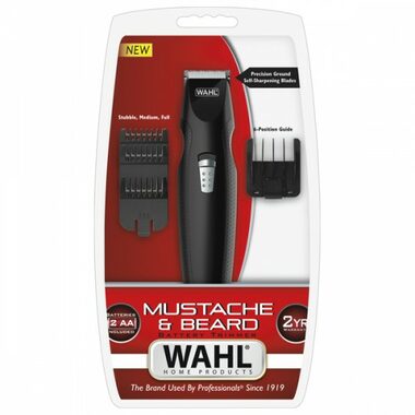 Wahl 5606-508 Mustache & Beard / Bartschneider / Klingenbreite: 30 mm / min. 0,5 mm / 2x AA 