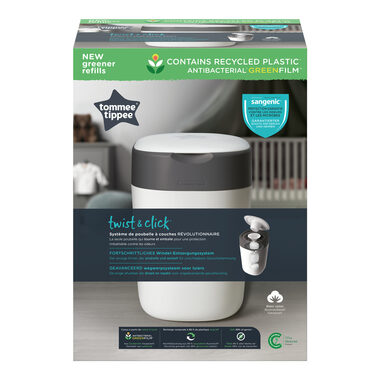 Tommee Tippee Sangenic Twist & Click weiß / Windelkorb 
