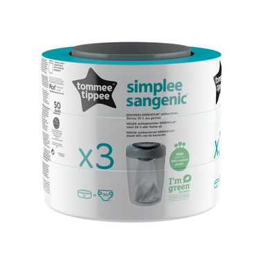 Tommee Tippee Sangenic Simplee Ersatzkartuschen, 3 Stück