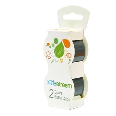 SodaStream Kunststoffflaschenverschluss, 2 Stück, grau