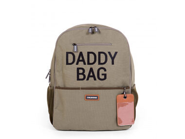 Childhome Wickelrucksack Daddy Bag Canvas Khaki / 40 x 20 x 47 cm