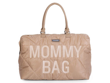 Childhome Wickeltasche Mommy Bag Puffered Beige / 55 x 30 x 40 cm / Tragkraft 5 kg
