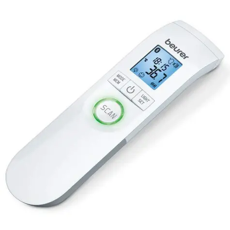 BEURER FT 95 weiß / berührungsloses Infrarot-Thermometer / LCD / Speicher 60 Messungen