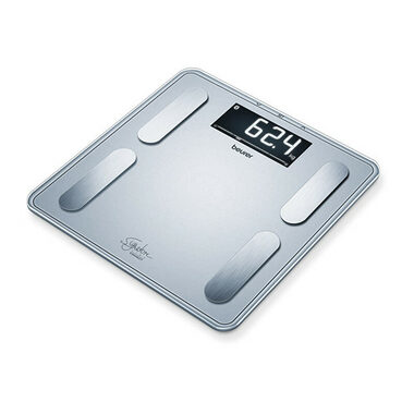 BEURER BF405 silber / digitale Personenwaage / 200kg / Auflösung 100g / BT 