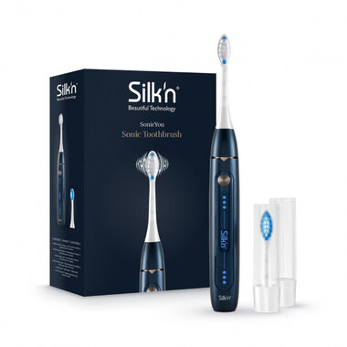 Silk&#39;n SonicYou dunkelblau / Schallvibrationszahnbürste / 37.000 Vibrationen / 3 Modi / Timer 