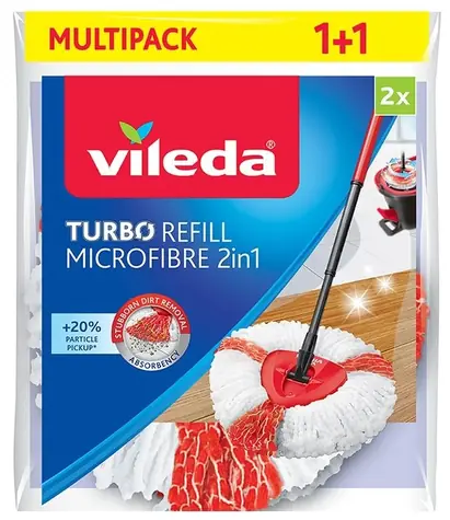 Vileda Ersatzkopf für Mopp Vileda TURBO 2 Stk