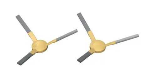 AENO ARCSB23 Ersatz-Seitenbürsten / 2 Stück / für ARCSB23