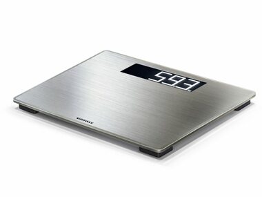 Soehnle Style Sense Safe 300 silber / Digitale Personenwaage / max. 180 kg / Genauigkeit 100 g / 3x 1,5 V Batterien