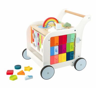 Small Foot Elefanten-Lauflernwagen aus Holz / ab 12 Monaten