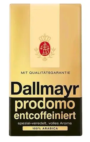 Dallmayr Entkoffeinierter HVP 500 g / Gemahlener Kaffee / entkoffeiniert / 100 % Arabica