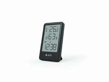 Airbi FRAME - schwarz / Raumthermometer und Hygrometer 