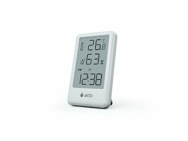 Airbi FRAME - weiß / Raumthermometer und Hygrometer 