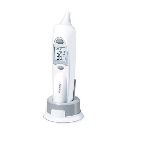 BEURER FT 58 Digitales Ohrthermometer / 10 Speicher / °C & °F / akustisches Signal / 10x Schutzaufsatz