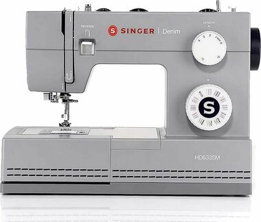 Singer Heavy Duty 6335M Grau / Nähmaschine / 32 Stiche