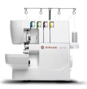 Singer Overlock S0105 weiß / Nähmaschine / 6 Stiche