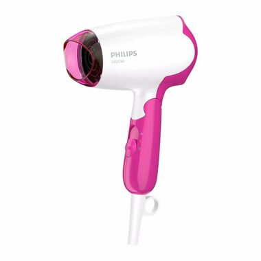 Philips DryCare BHD003-00 weiß-rosa / Haartrockner / 1400W / 2 Geschwindigkeitsstufen
