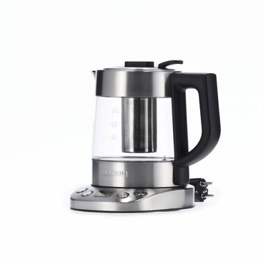 Severin WK 3473 silber / Schnellkochtopf / 2200W / 1 l / Edelstahl + Glas