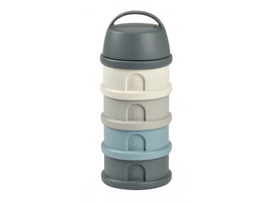 Beaba Set Milchpulver/Snackbecher grau/blau
