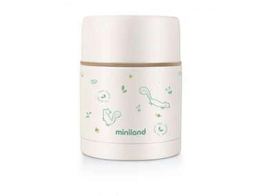 Miniland Thermoskanne für Lebensmittel Natur Eichhörnchen 600 ml