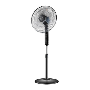 Noveen F450 schwarz / Standventilator / 45W / 3 Geschwindigkeiten / Oszillation / Höhe 105-130 cm