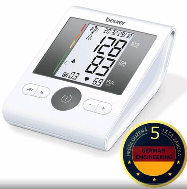 BEURER BM 28 weiß / Manometer / LCD-Display / 4X AAA