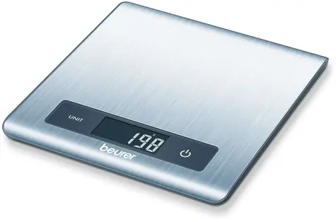 BEURER KS 51 silber / Küchenwaage / max. 5 kg / Auflösung 1 g / LCD-Display