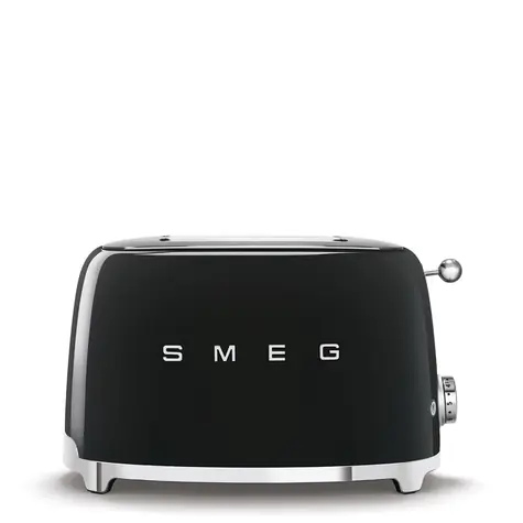 SMEG 50's Retro Style schwarz / Toaster / 950 W / 2 Schlitze / 2 Toasts / 6 Bräunungsgrade