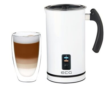 ECG NM 216 weiß / Milchaufschäumer und -wärmer / 650 W / 500 ml 