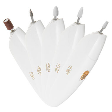 Adler AD 2179 weiß / Nagelschneider / 5 Köpfe