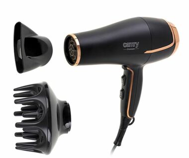 Camry CR 2255 schwarz / Haartrockner / 2200 W / 3 Temperaturen / 2 Geschwindigkeiten