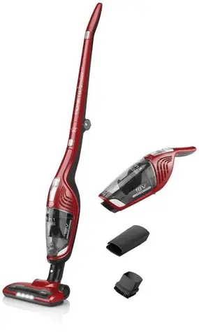 ETA Moneto II 445390000 rot / Stab- & Handstaubsauger / Li- ION 18 V / bis zu 45 Minuten Betriebszeit / 0,55 L / HEPA / beutellos