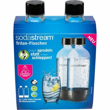 SodaStream Tritan Flasche 2 x 1l schwarz 