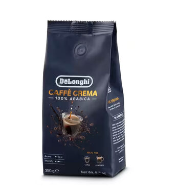 DeLonghi Caffé Crema 250g / Kaffeebohnen / 100% Arabica
