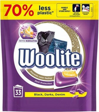 Woolite Keratin Darks - Denim - Schwarz 33 Kapseln / Gelkapseln