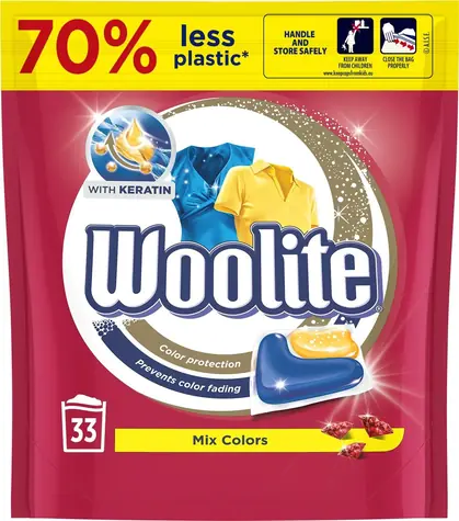 Woolite Keratin Mix Colors 33 Kapseln / Gelkapseln