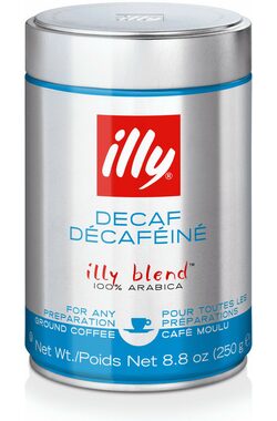 Illy Espresso ohne Koffein 250 g / Gemahlener Kaffee / 100 % Arabica / Dose