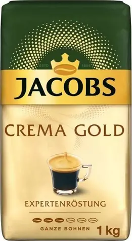 Jacobs Crema 1 kg / Kaffeebohnen / 60 % Arabica & 40 % Rubusta