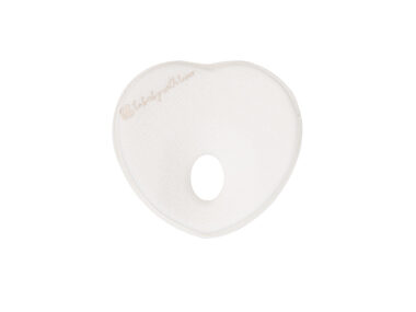 KikkaBoo Ergonomisches Kissen aus Memory-Schaum Heart Airknit White