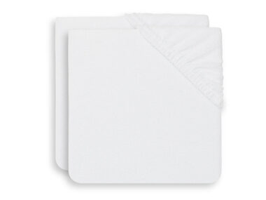 Jollein Wickelauflagenbezug 50x70cm 2 Stück Frottee Weiß